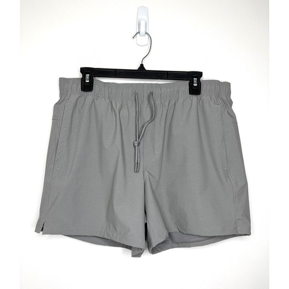 VRST Everyday Short 5” Relaxed Fit Sz L Gray Mesh Lined Active Running Casual